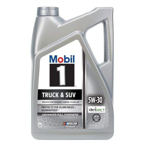 Mobil 1 Truck & SUV Full Synthetic Motor Oil 5W-30, 5 Quart - size: 5 Quart (Pack of 1), style: Truck & SUV