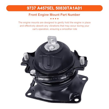 Engine Motor Mount Set & Trans Mount,Replaces A4575EL A4587 A65017EL A65015 - size: Odyssey 11-13 3.5L
