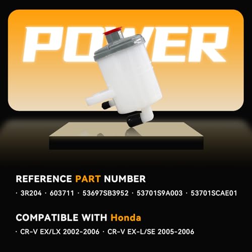 603-711 Power Steering Reservoir Tank for Honda CRV Models - size: 603-711