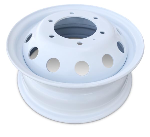 OEM Replacement 16x6 Steel Dually Wheel 6x180 Bolt Pattern White Finish Rim for 2015-2024 Ford Transit 350 – Direct Bolt-On Fit - size: 16x6 inch - Transit 350 Dually