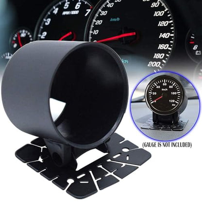 AUTOXBERT 52mm 2" Universal Single Gauge Pod Swivel Dash Mount - Automotive Replacement Housing Meter Cup - Black - color: Single Hole