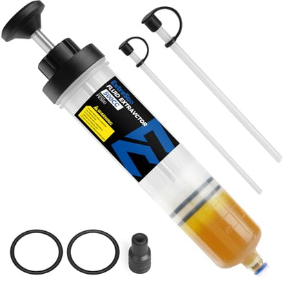 ExtreSpo 500CC Fluid Extractor, Oil Change Syringe with 2 Transparent Hose