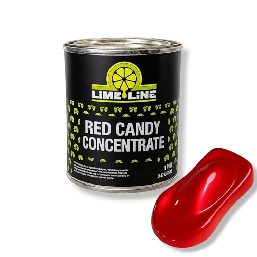 LiME LiNE Transparent Candy Concentrate, Solvet based for Automotive Custom Painting: Mega 16oz (Red Candy 16oz) - color: Red Candy
