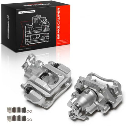 A-Premium Rear Left and Right Side Disc Brake Caliper with Bracket - style: Rear Driver and Passenger