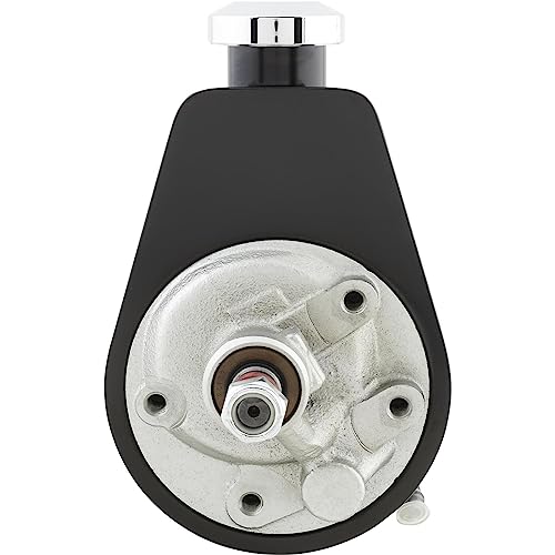 Tuff Stuff Power Steering Pump, Saginaw, 3 gpm, 1200 psi, Steel, Black Powder Coat, Universal, Each