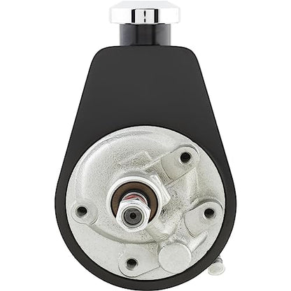 Tuff Stuff Power Steering Pump, Saginaw, 3 gpm, 1200 psi, Steel, Black Powder Coat, Universal, Each