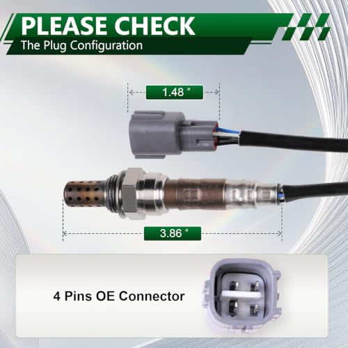 234-4622 Downstream O2 Oxygen Sensor Compatible with Toyota - color: Downstream-2344622
