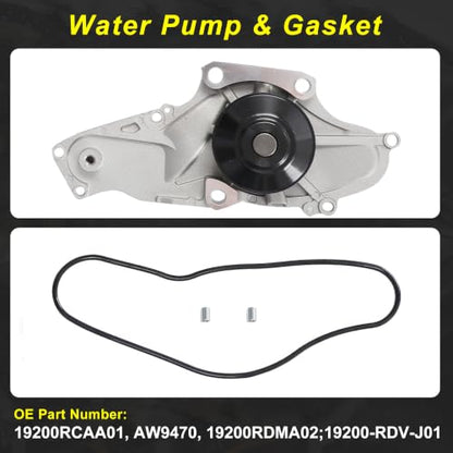 J35Z2 3.5 Timing Belt Kit w/Water Oil Pump Fit for 2007-2017 Honda Acura - size: 3.5 Timing Belt Kit w/Water Pump Oil Pump