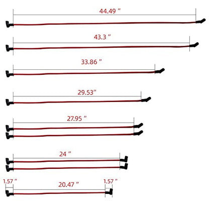 MAS Red Cap Distributor & Spark Plug Wires & Free Tachometer Pigtail Wire Harness Combo Kit Cap and Rotor Compatible with Chevy 305 454 C10 GMC SBC BBC 350 400