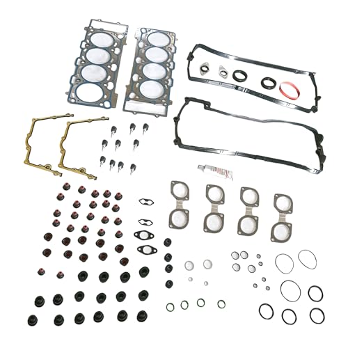 PartsFlow Engine Head Gasket Set Fits 02-10 BMW 545i 645Ci 745i 745Li X5 E53 E63 4.4L V8 - color: 11340054492, 11127513945