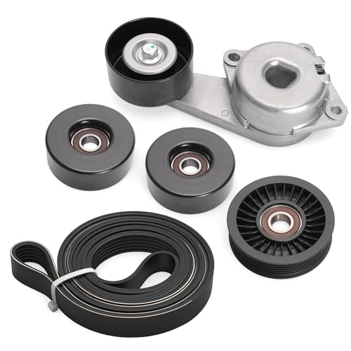 Belt Tensioner Serpentine Belt Idler Pulley Kit for Ford F150 2005-2010 - size: for F-150/Expedition/Explorer 2005-2014