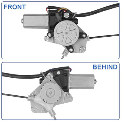 Obaee Window Regulator with Motor Front Left Driver Side, Replace 748-129 - size: Front Left Driver Side