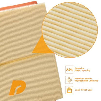 High-Flow Engine Air Filter, Replaces CA12377