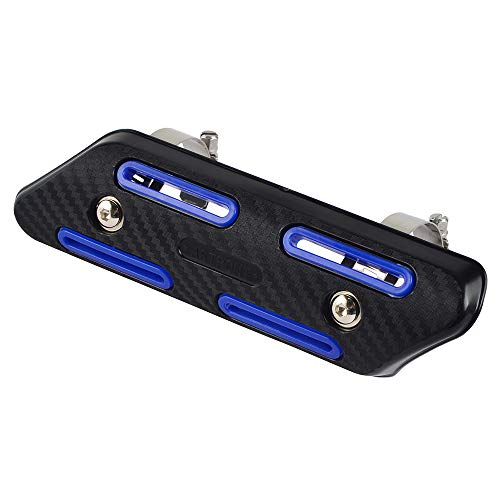 NICECNC Motorcycle Exhaust Guard/Heat Protector Shield - color: blue