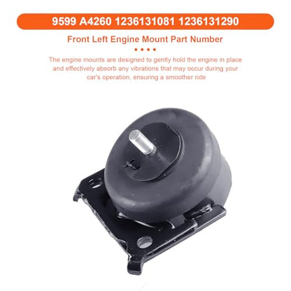 Engine Motor Mount Compatible with Toyota 4Runner 2003-2024 V6 4.0L,T-oyota Fj Cruiser 2007-2014 V6 4.0L,Toyota Tacoma 2005-2015 V6 4.0L,Replacement for A4260 A4260 A4263 - size: 4Runner 03-24