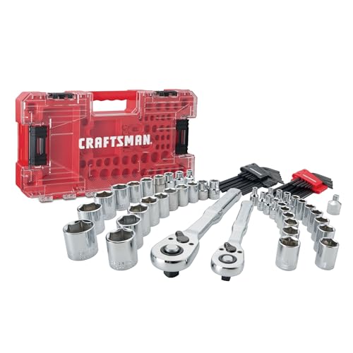 CRAFTSMAN Versastack Mechanics Tool Set, 1/4 and 3/8 Inch Drive, 71 Piece (CMMT45171) - size: (Pack of 1)