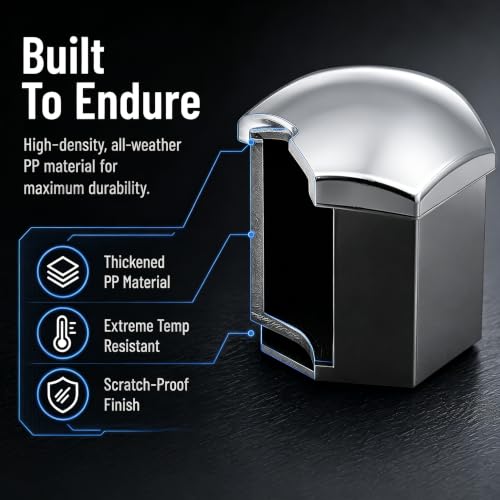 20PCS 21mm Hexagonal Lug Nut Covers, Rust-proof Wheel Bolt Protector Caps with Removal Tool Clips, Universal External Rim Nut Protection Fit for Most Car Truck SUV(Silver) - size: 21mmSilver