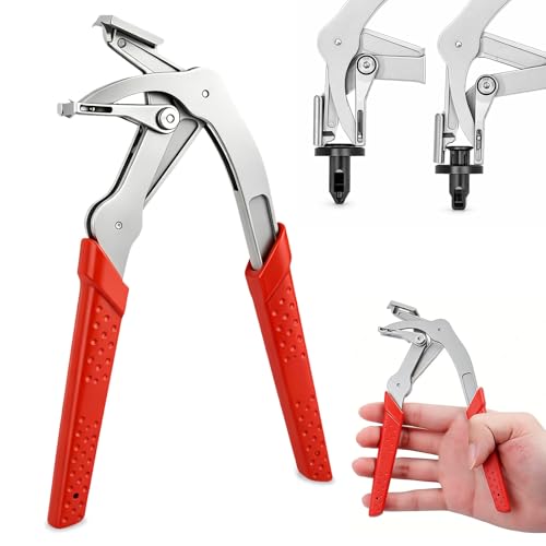 Car Clip Pliers & Panel Clip Removal Pliers, Spring-Loaded Fastener Rivet Remover for Auto Door Panels, Interior & Exterior Trim, Mechanic, Damage-Free Disassembly(1 pcs) - color: 1 Pcs