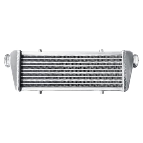 Universal Intercooler 23''x8''x2.7" Front Mount Intercooler 2.2'' Inlet and Outlet Aluminum Turbo Intercooler Direct Replacement for Any Turbo Charger system - size: 23''x8''x2.7" 2.2''