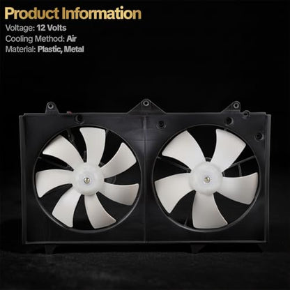 620-531 Engine Radiator Cooling Fan Assembly for 2002-2006 Toyota Camry for 2002-2008 Toyota Solara 2.4L Replaces OE 620-545 1636103071 - size: Camry 2.4L 2002-2006, Solara 2.4L 2002-2008