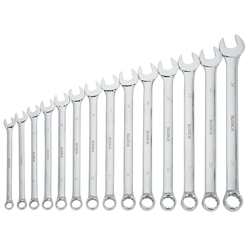 Klutch 14-Pc. Metric Extra-Long Wrench Set - style: Metric