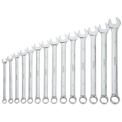 Klutch 14-Pc. Metric Extra-Long Wrench Set - style: Metric