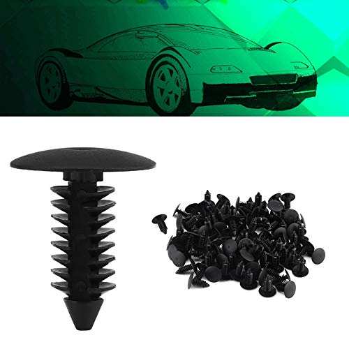 Fastener Rivet Clips, Car Push Retainer Clips, 100Pcs Universal Nylon Car Door Trim Bumper Screws Fastener Plastic Clips