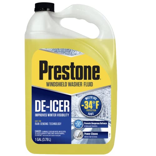Prestone AS250 De-Icer / Winter Windshield Washer Fluid, 1 Gallon - size: 128 Fl Oz (Pack of 1)
