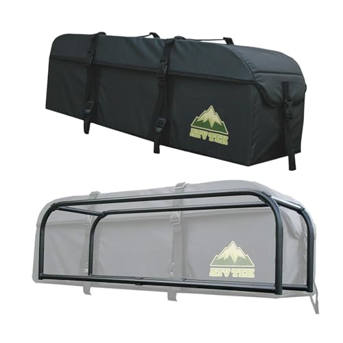 ATV Tek Black Expedition Cargo Bag, Water Resistant ATV Storage Bag with Steel Frame, Insulated Lid and Zipper-Free Access, Durable ATV Rack Bag for Hunting, Fishing, Trail Gear and Utility Storage