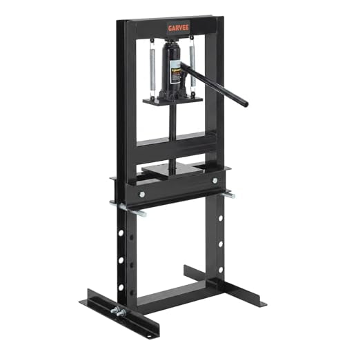 Garvee 6 Ton H-Frame Hydraulic Shop Press - color: Black, size: 6Ton
