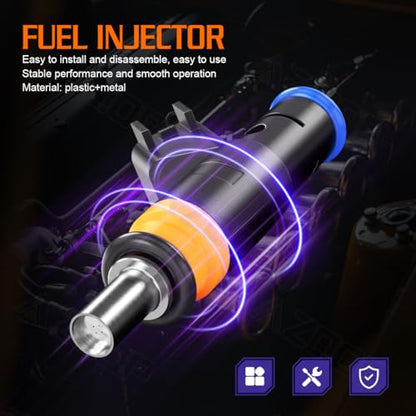 05037479AA Fuel Injectors 4 Holes For Ram 1500 2500 3500 5.7L (2011-2017) - size: For Ram 1500 2500/Dodge Charger 5.7L (2011-2017)