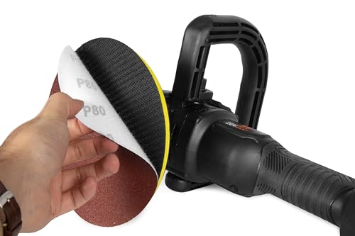 WEN 20V Max Cordless 7-Inch Variable Speed Rotary Polisher and Waxer Kit with 4Ah Battery, Charger, and Polishing Pads (20877) - size: Cordless