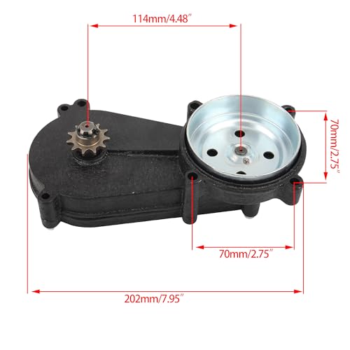 T8F 11 Tooth Sprocket Transmission Gearbox Compatible with 47cc 49cc 2 Stroke Pocket Bike Dirt Bike Buggy Go Kart Mini ATV Engine