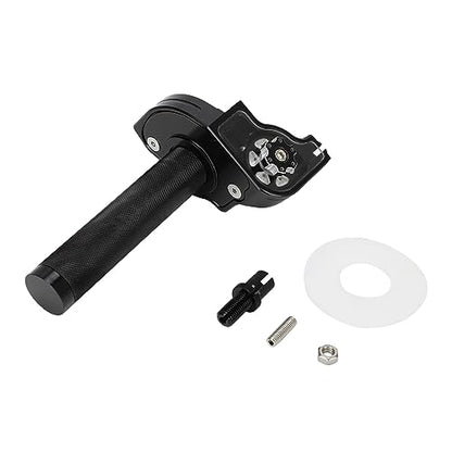 Motorcycle Twist Throttle 7/8" 22mm with Throttle Cable CNC Assembly Universal for CRF KLX SSR TTR DRZ CT200U 125 150 200 250cc Dirt Pit Bike ATV Mini Bike Black - color: black
