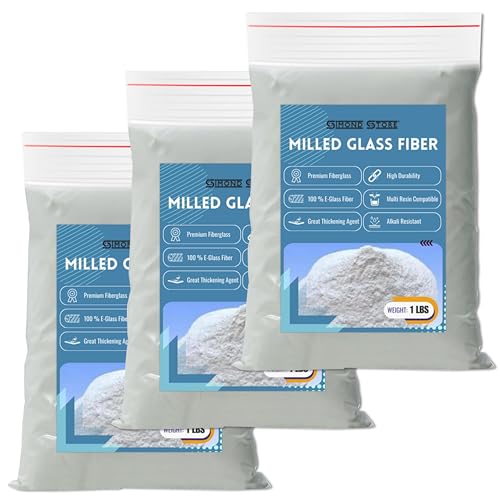 [3 Pack] 1 LBS Milled Fiberglass - Fiberglass Resin Filler Material - size: 3 Pack