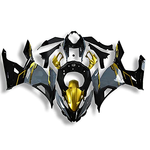 US STOCK Gold Gray Fairing Fit for Kawasaki 2018-2023 Ninja 400 EX400 - color: 012 Gold Gray