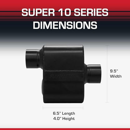 Flowmaster Super 10 Series Muffler – 3.00" Offset In / 3.00" Center Out - color: Offset In / Center Out
