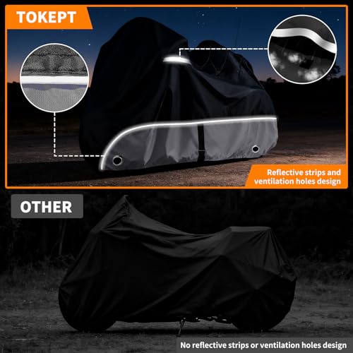 Trike Cover, Heavy Duty 420D Outdoor Three Wheeler Cover, Grey - color: Grey, size: Trike