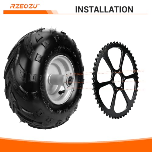 50 Tooth Rear Sprocket #40 41 420 Chain 37mm for Coleman CT100U DB30 - color: Black-50 Tooth