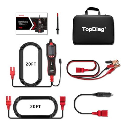 Electrical Tester for 12V 24V Cars, Short Circuit Breaker Finder Tool, Automotive Circuit Tester, AC DC Diode Resistance Relay Tester, Continuity Test Digital Multimeter/Ohmmeters, 40FT Cable