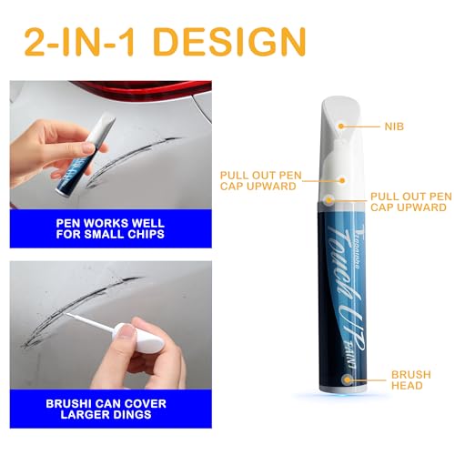 25D Snowflake White Pearl Mica Touch Up Paint for Mazda - color: Fit For Mazda Snowflake White Pearl Mica 25D