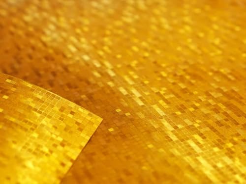 Rwraps 3D Carbon Fiber Vinyl Car Wrap Film Sheet Roll with Air Release - color: 3D Carbon Fiber Gold (Digital), size: 5ft x 2ft