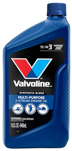 Valvoline 2-Cycle Multi-Purpose TCW-3 Motor Oil 1 QT, Case of 6