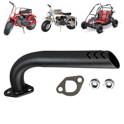 CT200U Mini Bike Exhaust Pipe Header Straight Pipe Go Kart