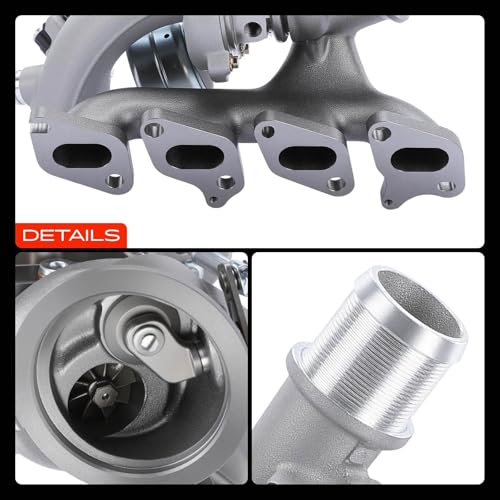 A-Premium Complete Turbo Turbocharger with Gasket Kit & Wastegate Actuator - style: Turbo with Gasket Kit