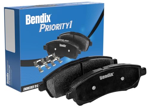 Bendix Priority1 CFM610 Semi-Metallic Rear Brake Pads for Ford Sable 2001-1994, Taurus 2005-1993, Lincoln Continental 2002-1993, Mercury Sable 2005-1993 - size: CFM610