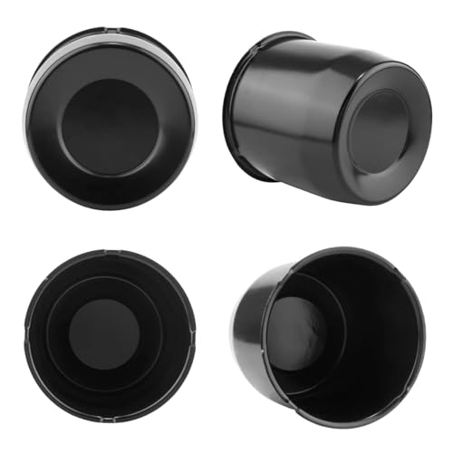 5.15 inch Trailer Center Caps Push Through Wheel Center Caps for Truck Trailer RV Wheels Rims Steel Black Hub Covers, 4PCS, Silver, Height 5 in - color: Matt Black, size: 5.15in Hub Hole, 5in Tall