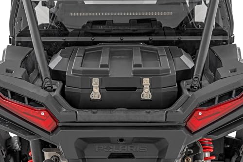 Rough Country Rear Bed Cargo Box for 2024 Polaris RZR XP 1000 - Fits 2/4 Seater, 28 GAL,Waterproof, UV & Scratch Resistant, Lockable