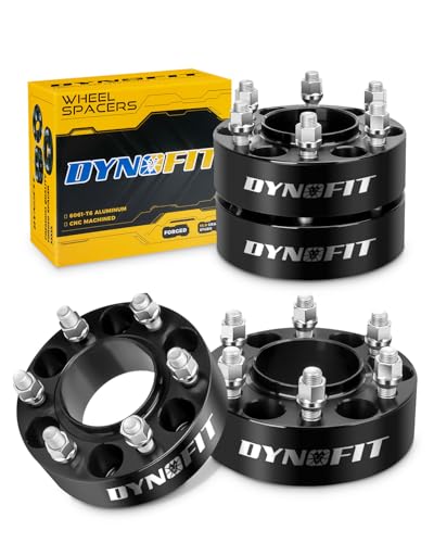 dynofit 2 Inch 6x135 Hub-Centric Wheel Spacers (4 Pcs) for 2015-2026 Ford F150, Expedition, Lincoln Navigator - M14x1.5 Studs, 87.1mm Center Bore - size: 2 Inch (2015-2026 F150)