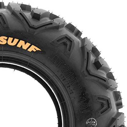 SunF 22x7-11 ATV UTV Tires 22x7x11 All Terrain Quad Tire, 6Ply Tubeless, A051, Set of 2 - size: 22x7-11